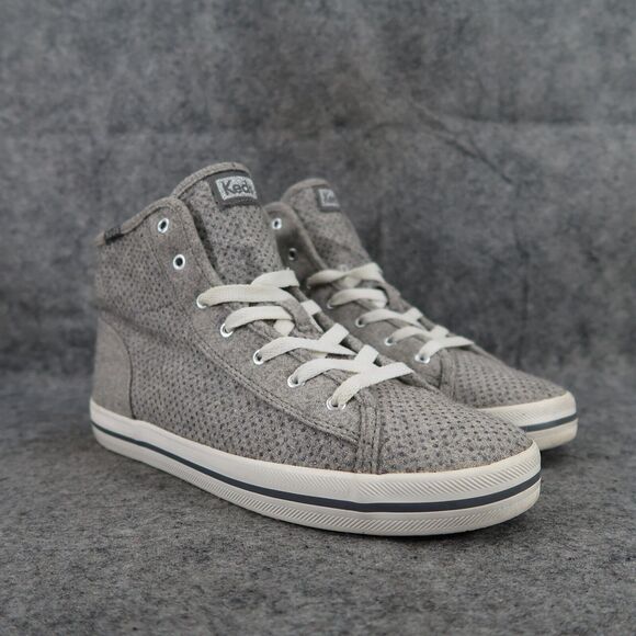 Keds Shoes - Keds Shoes Womens 8.5 Sneakers Lifestyle Athletic Hight Top Kickstart Wool Grey